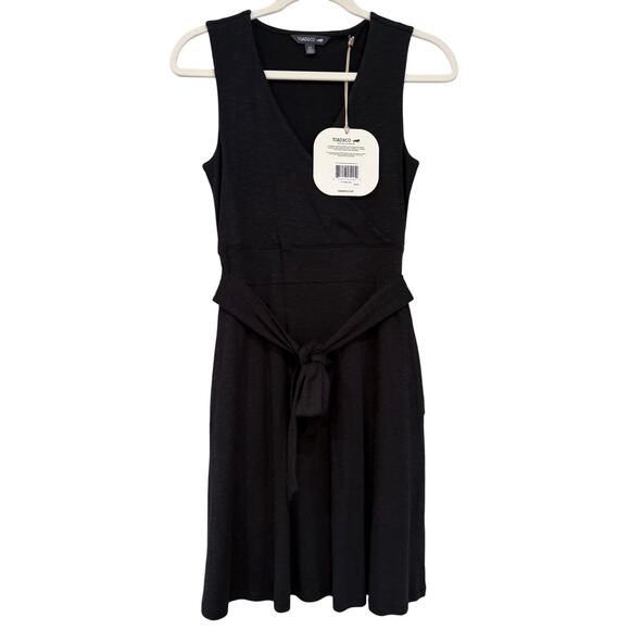 NWT TOAD & CO Dress “Cue” V-Neck Wrap Style Front Tie - Picture 2 of 7